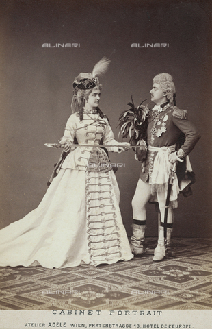FVQ-F-139451-0000 - Portrait of a couple in Austrian clothing - Date of photography: 1890 ca. - Alinari Archives, Florence