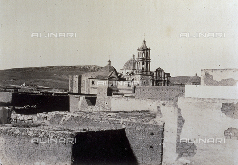 FVQ-F-141044-0000 - The Convent and Church of San Francisco in Sombrarete in Mexico - Date of photography: 1863 - 1866 - Alinari Archives, Florence