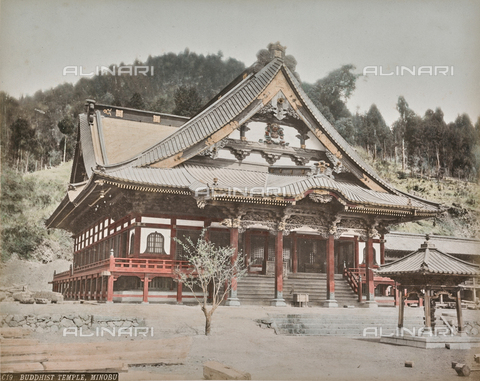 FVQ-F-146099-0000 - Buddhist temple in Minobu, Japan - Date of photography: 1866-1890 - Alinari Archives, Florence