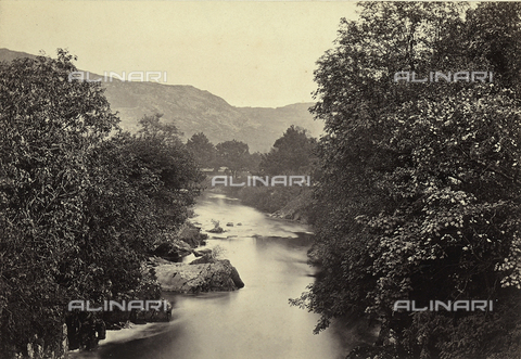 FVQ-F-148382-0000 - The Betws-y-coed river, center of the Welsh holiday village, England - Date of photography: 1865 ca. - Alinari Archives, Florence