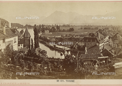 FVQ-F-150988-0000 - View of Thun on the Berna Lake - Date of photography: 1860-1870 ca. - Alinari Archives, Florence