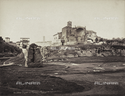 FVQ-F-158689-0000 - Ruins of the Temple of Venus Vincitrice in Rome (photo attributed to Simelli - printed in the Chauffourier laboratory which processed Simelli's plates) - Date of photography: 1870 ca. - Alinari Archives, Florence