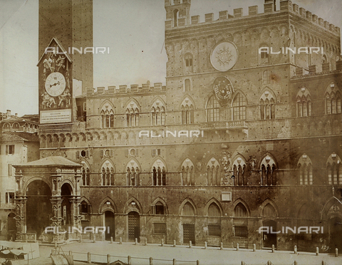 FVQ-F-174736-0000 - City Hall and Chapel, Piazza del Campo, Siena - Date of photography: 1852 ca. - Alinari Archives, Florence