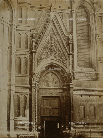 FVQ-F-210230-0000 - North door (Almond Door) 0f the Cathedral of Santa Maria del Fiore in Florence - Date of photography: 1855 ca. - Alinari Archives, Florence