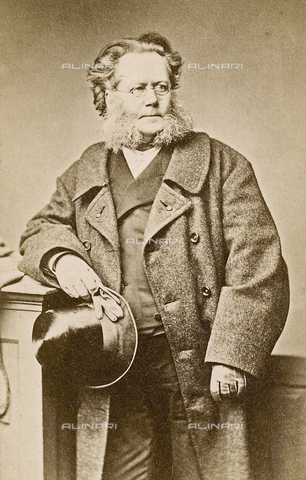 FVQ-F-213288-0000 - Portrait of the writer and dramatist Henrik Ibsen - Date of photography: 1880 ca. - Alinari Archives, Florence