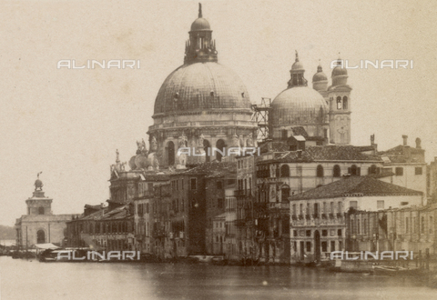 FVQ-S-158960-0001 - The Basilica of Santa Maria della Salute on the Grand Canal, Venice - Date of photography: 1860-1870 - Alinari Archives, Florence