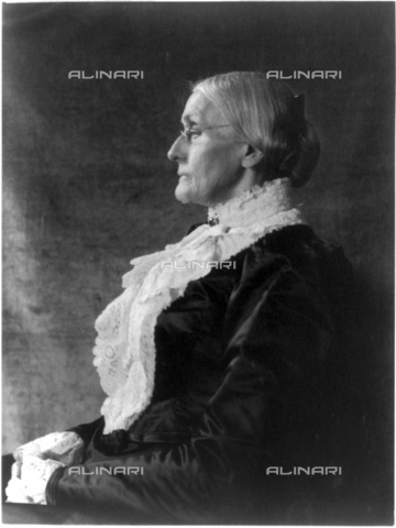 GBB-F-000412-0000 - 1895 ca, USA: The social activist abolitionist, and leading figure of the early woman's movement  SUSAN B. ANTHONY (Susan Brownell, 1820 - 1906). - © ARCHIVIO GBB / Archivi Alinari