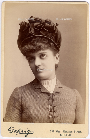 GBB-F-003966-0000 - 1886, CHICAGO, USA : The celebrated Broadway actress EDITH M. KINGDON (1864 - 1923) wife of multimillionnaire Railways magnate George Jay Gould I (1864 - 1923) from 1886. The couple have 7 sons. George was one of 6 sons of " Robber Baron " and builder of railways JASON JAY GOULD (1836 - 1892) and Helen Day Miller (1838 - 1889). - © ARCHIVIO GBB / Archivi Alinari