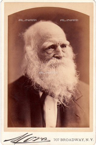 GBB-F-006564-0000 - 1875 ca, NEW YORK, USA: The american writer, Romantic poet and journalist WILLIAM CULLEN BRYANT (1794 1878). Was long-time editor of the New York Evening Post. Author of poem" Thanatopsis"(1817). - © ARCHIVIO GBB / Archivi Alinari