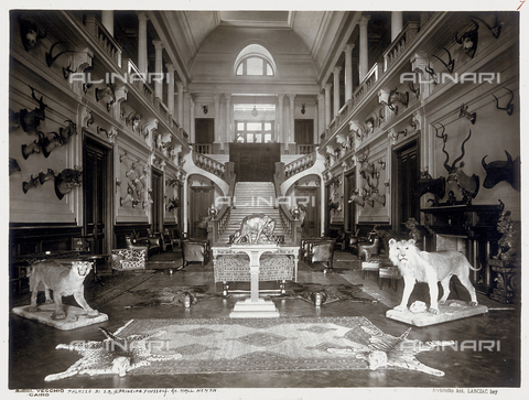 GCQ-A-003407-0007 - The halls of the palace of His Royal Highness, Prince Youssuf Kamal, built by the architect Antonio Lasciac in Cairo - Date of photography: 1912 - Alinari Archives, Florence