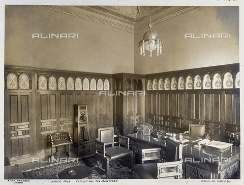 GCQ-A-003407-0027 - The office of the director of the Misr bank, designed by the Architect Antonio Lasciac, Cairo - Date of photography: 1910-1915 ca. - Alinari Archives, Florence