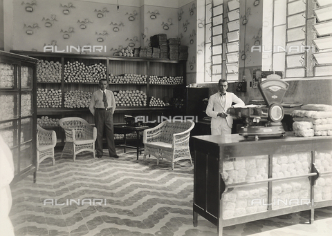 GCQ-A-008558-0012 - Activities of Italians Abroad. "Merchants and Industrialists of Belo Horizonte" in Brazil; sales warehouse of the pasta factory of the Italian Domenico Costa - Date of photography: 1930-1935 - Alinari Archives, Florence
