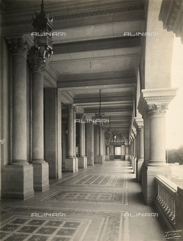 GCQ-F-000052-0000 - "Archive of work by Italian talent abroad;" the gallery of a building in Alexandria, Egypt, by the architect, Ernesto Verrucci - Date of photography: 1930-1940 ca. - Alinari Archives, Florence