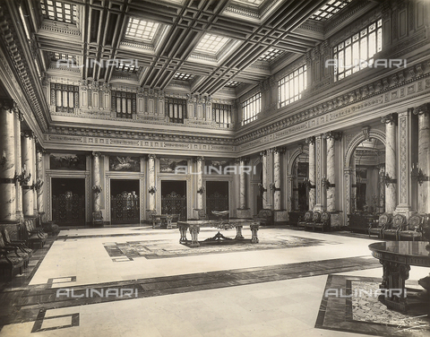 GCQ-F-000061-0000 - "Archive of works by Italian talent abroad;" a room in the Palace of Ras et-Tin in Alexandria, Egypt, architectural work by Ernesto Verrucci - Date of photography: 1930-1940 ca. - Alinari Archives, Florence