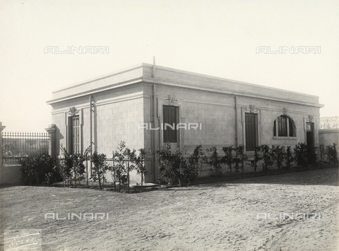 GCQ-F-009185-0000 - "Archive of works by Italian talent abroad;" the mortuary at the seat of the Associazione Internazionale Soccorsi Sanitari in Alexandria, Egypt. The complex was built by the architect Ernesto Verrucci - Date of photography: 1930-1940 ca. - Alinari Archives, Florence