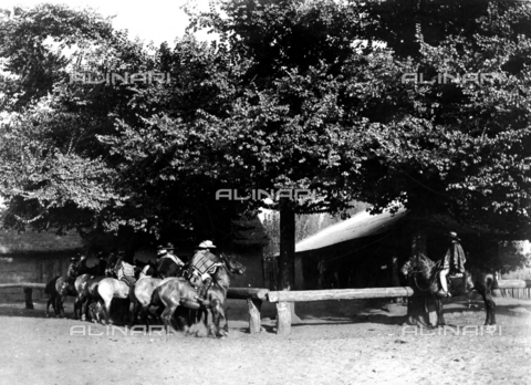 GPD-F-000409-0000 - Horse breeders on a farm in Chile - Date of photography: 1940 ca. - Alinari Archives, Florence