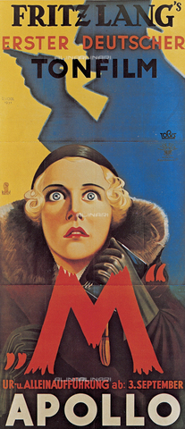 IMA-F-118968-0000 - Locandina (litografia) del film di Fritz Lang "M (Il mostro di Dusseldorf)", Germania, 1931 - brandstaetter images /Archivi Alinari