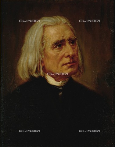 IMA-F-178422-0000 - Ritratto di Franz Liszt, dipinto di Giuseppe Tivoli, Civico Museo Bibliografico Musicale, Bologna - brandstaetter images /Archivi Alinari