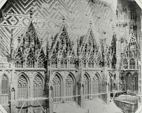IMA-F-646259-0000 - Vienna 1st District, Roof of the St. Stephen's Cathedral - Date of photography: 03/1855 - Andreas Groll / Austrian Archives / brandstaetter images /Alinari Archives
