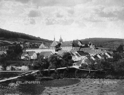 KRQ-F-000153-0000 - View of the small town of Bebenhausen, in Germany - Date of photography: 1897 - Alinari Archives, Florence