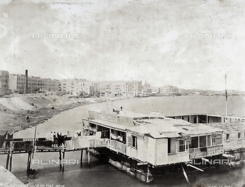 KRQ-F-001257-0000 - View of Alexandria, in Egypt, with the New Port - Date of photography: 1880 ca. - Alinari Archives, Florence