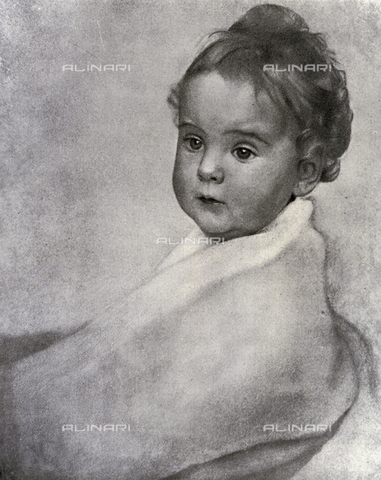 LOB-S-000924-0041 - Ritratto di un bimbo dal volto paffuto - Data dello scatto: 1923-1924 - Archivi Alinari, Firenze