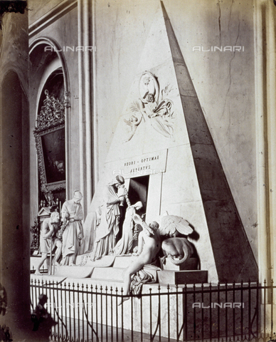MFC-A-004636-0002 - The burial monument of the archduchess Marie Christine by Antonio Canova, in the augustinian church in Vienna - Date of photography: 1875-1880 ca. - Alinari Archives, Florence