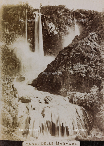 MFC-A-004659-0004 - The waterfalls Marmore - Date of photography: 1860-1890 - Alinari Archives, Florence