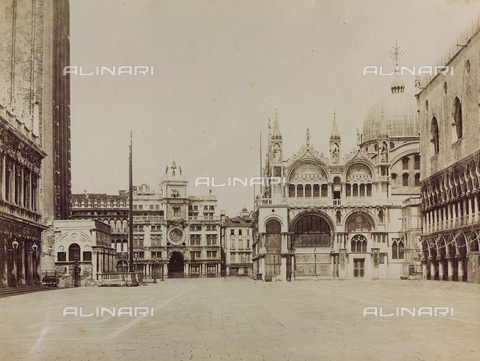 MFC-A-004659-0007 - Southern facade of the Basilica of San Marco in Venice - Date of photography: 1860-1890 - Alinari Archives, Florence