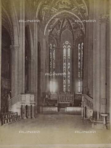MFC-A-004659-0028 - Interior of the Cathedral of Saints Peter and Donato Arezzo - Date of photography: 1860-1890 - Alinari Archives, Florence