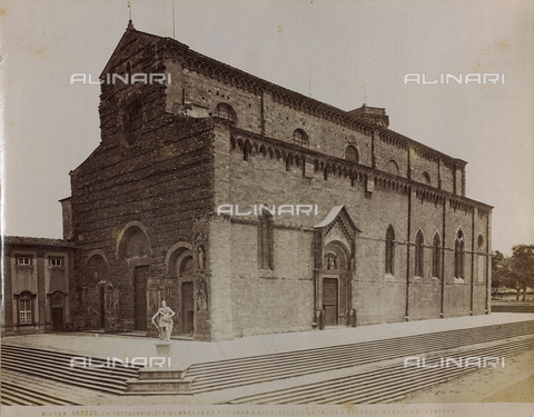 MFC-A-004659-0031 - Cathedral of Saints Peter and Donato Arezzo - Date of photography: 1860-1890 - Alinari Archives, Florence
