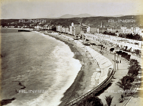 MFC-A-004675-0081 - Panorama of the Baie des Anges (bay of angels) on which the city of Nice is located - Date of photography: 1880-1890 ca. - Alinari Archives, Florence