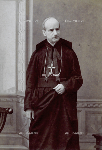 MFC-F-002057-0000 - Three-quarter length portrait of Monsignor Zini - Date of photography: 1890-1900 ca. - Alinari Archives, Florence