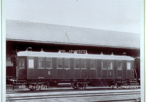 MFC-S-001066-0004 - Passenger railroad coach of the Emperor Ferdinand of Austria - Date of photography: 1890-1900 ca. - Alinari Archives, Florence