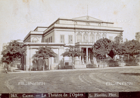 MFC-S-001133-0006 - View of the Opera House in Cairo - Date of photography: 1880-1890 - Alinari Archives, Florence