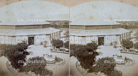 MFC-S-001916-0001 - View from above of a few pavilions of the 1861 italian exposition held in Florence - Date of photography: 09/1861 - Alinari Archives, Florence