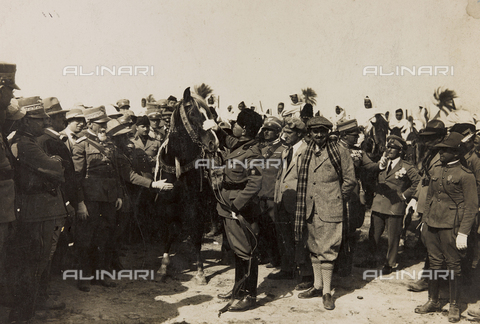MRC-A-000002-0003 - Benito Mussolini with his Fascist and Italo Balbo in Libya in Tripoli - Date of photography: 1932 - Alinari Archives, Florence