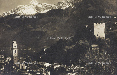 PDC-A-004613-0077 - View of Merano to Val Venosta - Date of photography: 1920 ca. - Alinari Archives, Florence