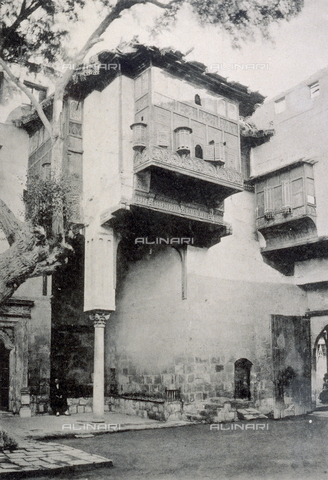 PDC-F-000693-0000 - Partial view of a building in characteristic North African Moorish style - Date of photography: 1880 -1900 ca. - Alinari Archives, Florence