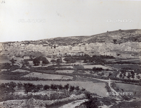 PDC-S-000275-0009 - The city of Nazareth, with the countryside in the foreground - Date of photography: 1860-1870 ca. - Alinari Archives, Florence