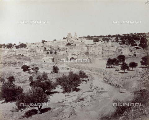 PDC-S-000275-0012 - The remains of the city of Bethany in Israel - Date of photography: 1860-1870 ca. - Alinari Archives, Florence