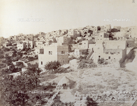 PDC-S-000275-0014 - Panorama of the village of Bethlehem, on the west bank of Jordan - Date of photography: 1860-1870 ca. - Alinari Archives, Florence