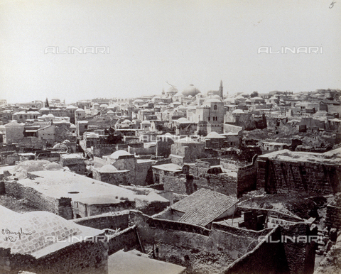 PDC-S-000275-0020 - The christian quarter in Jerusalem - Date of photography: 1860-1870 ca. - Alinari Archives, Florence