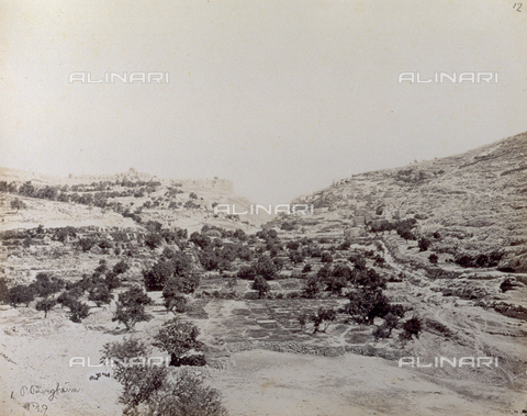 PDC-S-000275-0034 - The Josaphat Valley, at the foot of the city of Jerusalem - Date of photography: 1860-1870 - Alinari Archives, Florence