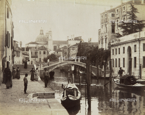 REA-F-000855-0000 - View of Rio Ognissanti, Venice - Date of photography: 1860-1870 ca. - Alinari Archives, Florence