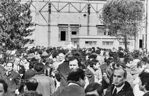 TEA-S-551088-A39C - The visit of Pope John Paul II (Karol Wojtyla) to Terni steelworks - Date of photography: 19/03/1981 - Alinari Archives, Florence