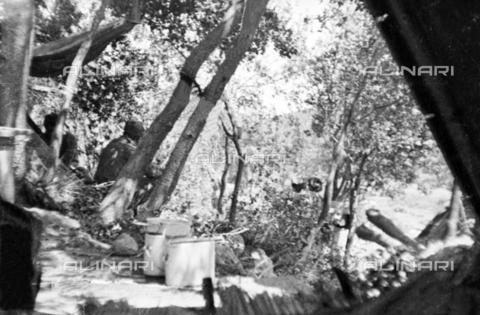 UAQ-S-000061-0190 - Camp soldiers in a forest - Date of photography: 1937-1939 - Alinari Archives, Florence